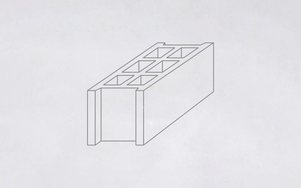 Bloco de betão bb 15. 20